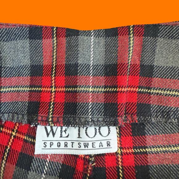 90's vintage plaid high waisted mini skort MEDIUM - Picture 5 of 6